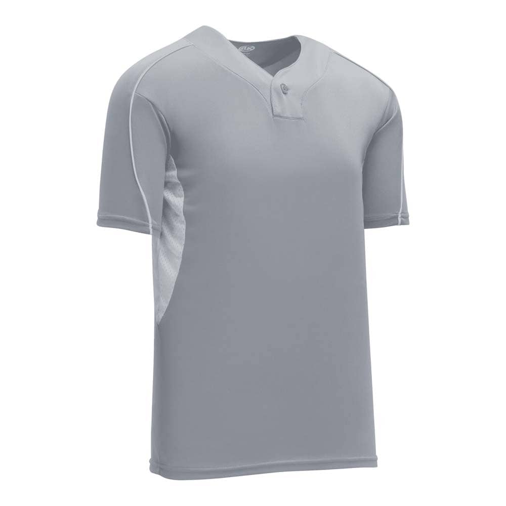 DryFlex Single Button Grey-White Jersey