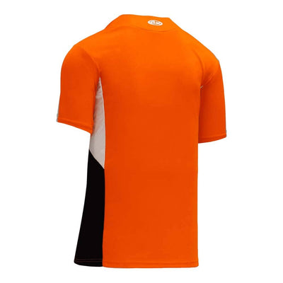 DryFlex Two-Tone Single Button Orange-Black-White Jersey