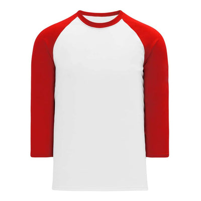 Classic 3-4 Sleeve Baseball White-Red Shirt