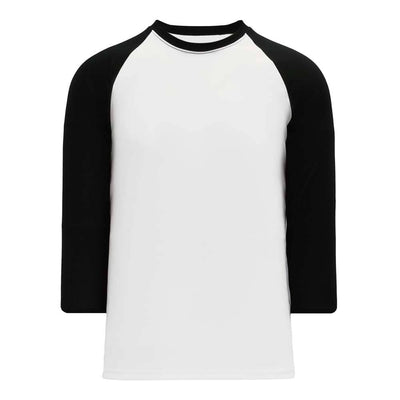 Classic 3-4 Sleeve Baseball White-Black Shirt