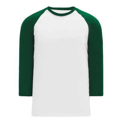 Classic 3-4 Sleeve Baseball White-Forest Shirt