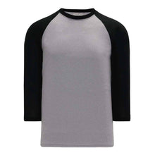 Load image into Gallery viewer, Classic 3-4 Sleeve Baseball Grey-Black Shirt
