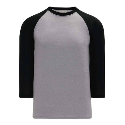 Classic 3-4 Sleeve Baseball Grey-Black Shirt