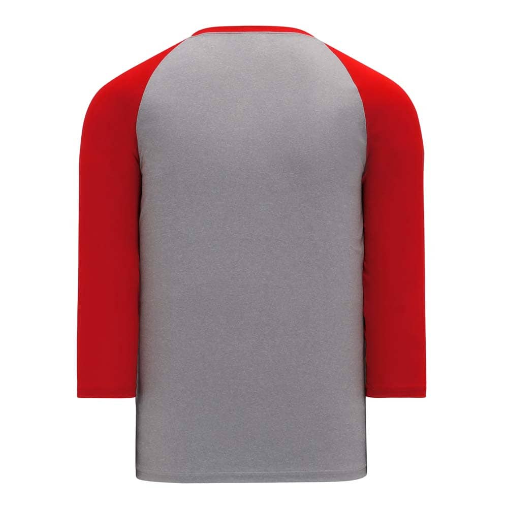 Classic 3-4 Sleeve Baseball Grey-Red Shirt