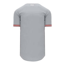 Load image into Gallery viewer, Pro Full Button Down Grey-Red-White Jersey
