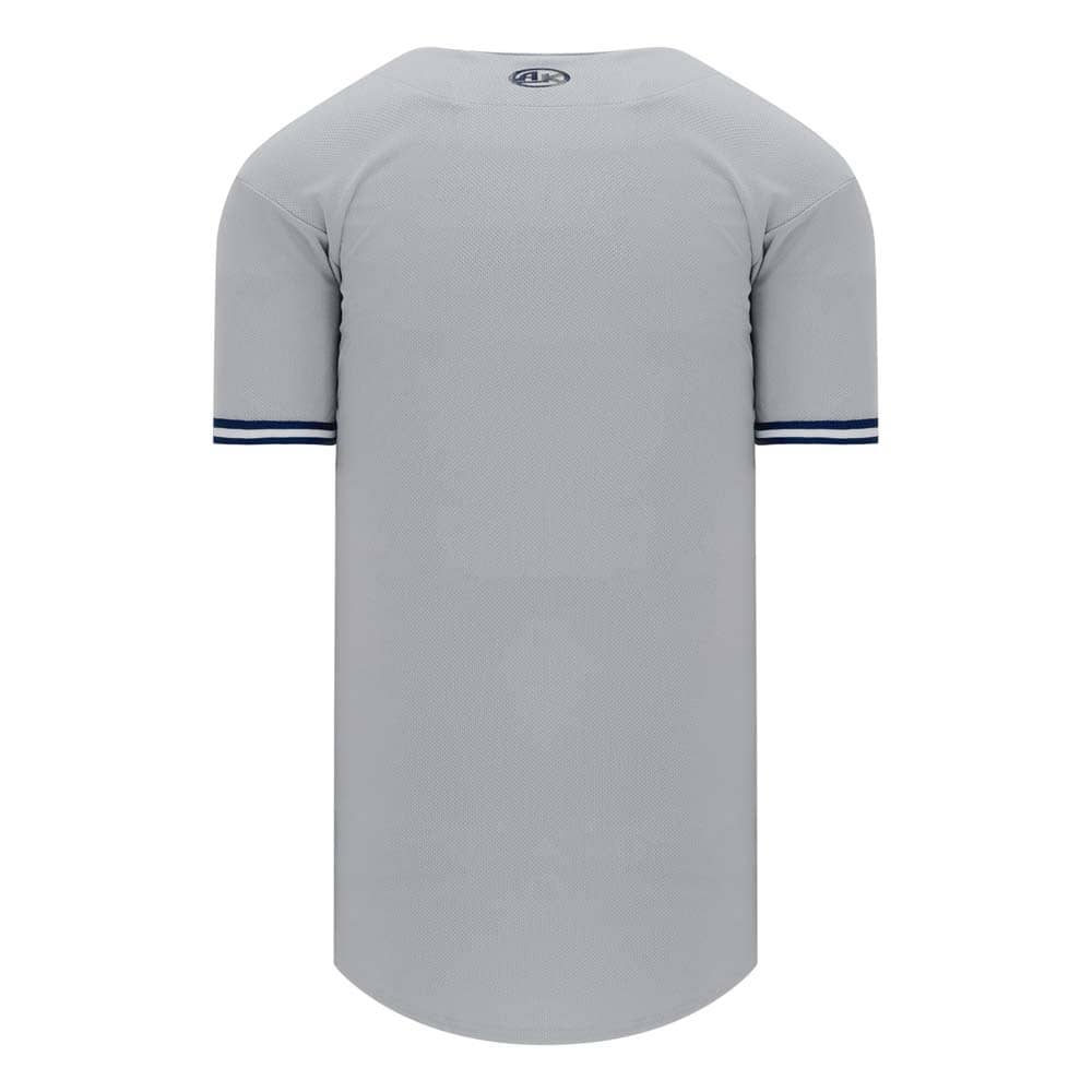 Pro Full Button Down Grey-Navy-White Jersey