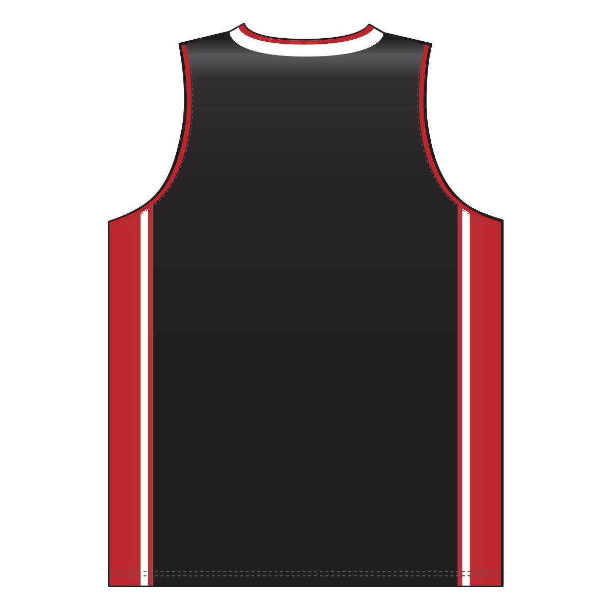 Dry-Flex Pro Style Basketball Jersey-Black-Red-White