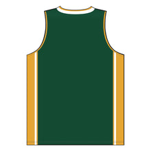 Load image into Gallery viewer, Dry-Flex Pro Style Basketball Jersey-Dark Green-Gold-White
