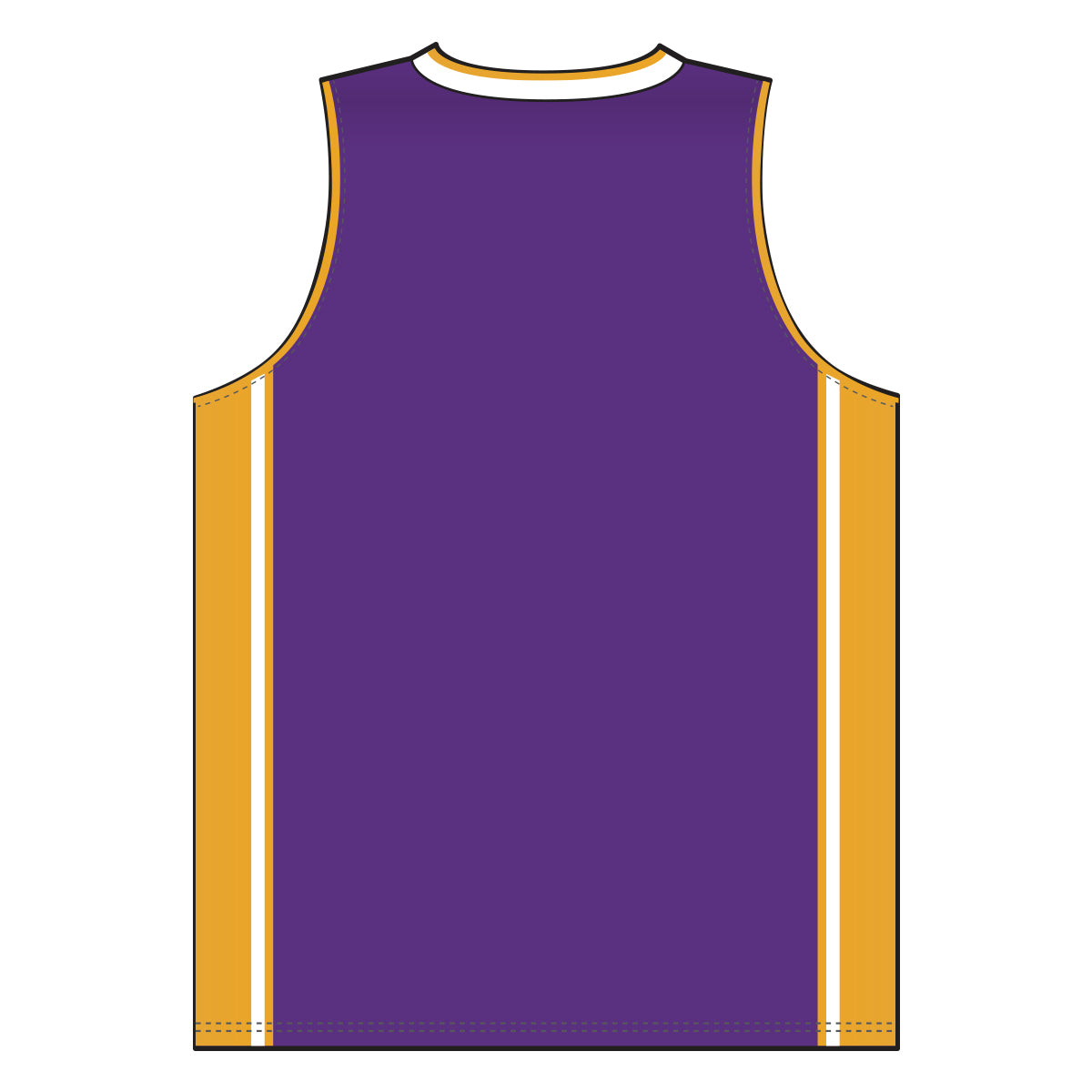 Dry-Flex Pro Style Basketball Jersey-Purple-Gold-White
