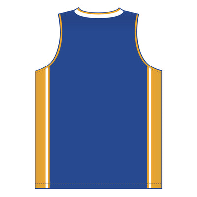 Dry-Flex Pro Style Basketball Jersey-Royal-Gold-White