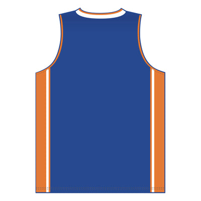 Dry-Flex Pro Style Basketball Jersey-Royal-Orange-White