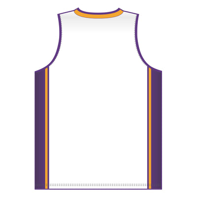 Dry-Flex Pro Style Basketball Jersey-White-Purple-Gold