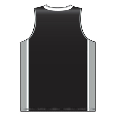 Dry-Flex Pro Style Basketball Jersey-Black-Grey-White
