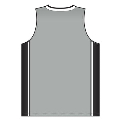Dry-Flex Pro Style Basketball Jersey-Grey-Black-White