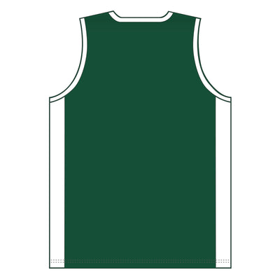 V-Neck Dryflex Dk Green Basketball Jersey