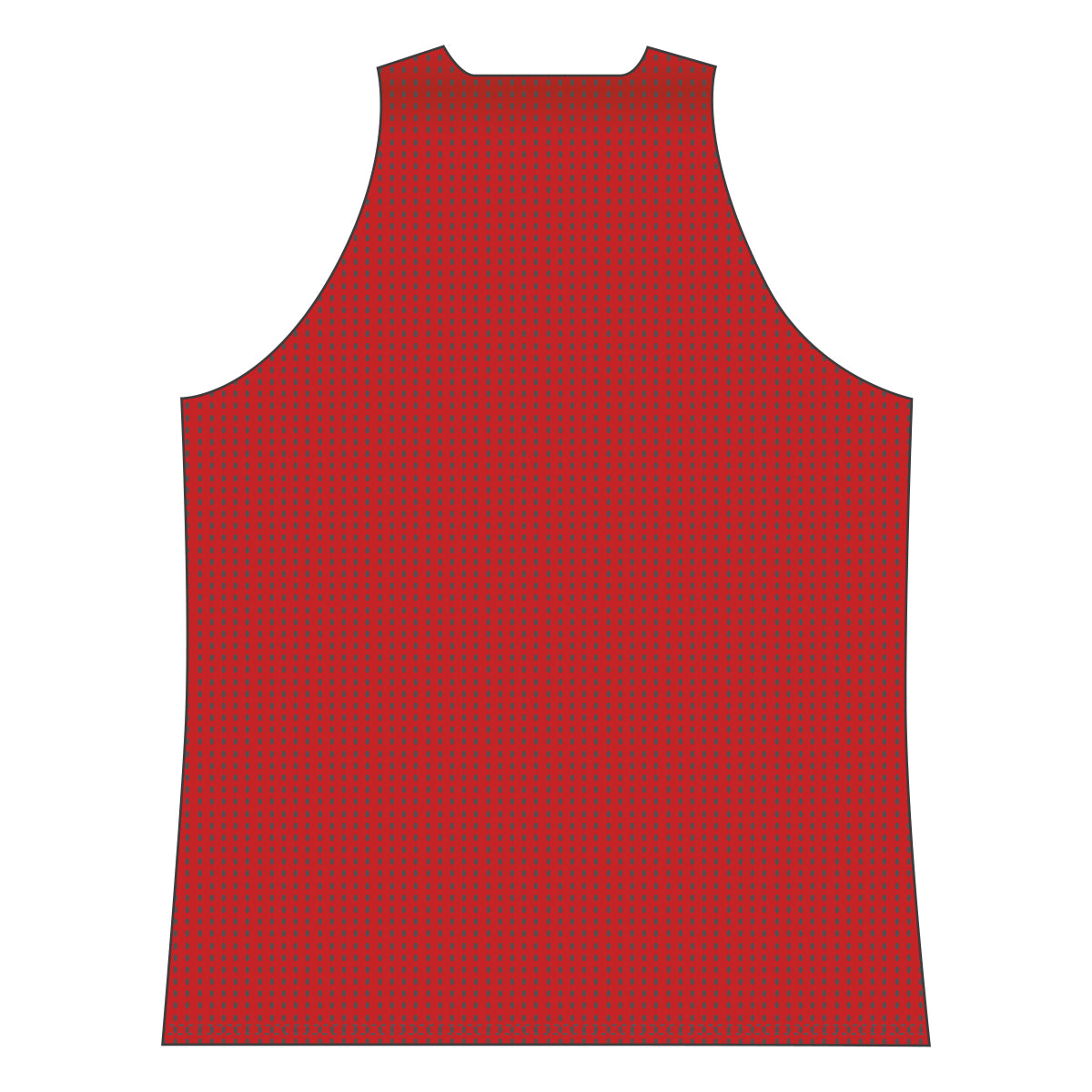 Reversible Polymesh Red Basketball Jersey