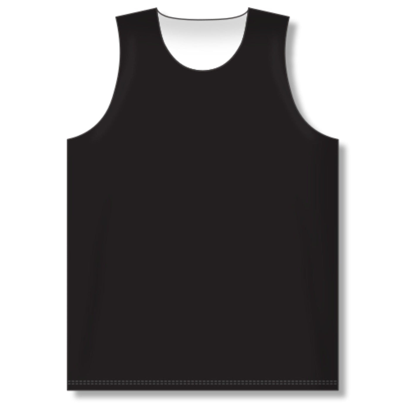 Sleeveless Black Plain Basketball Jersey Custom 2023 Plain