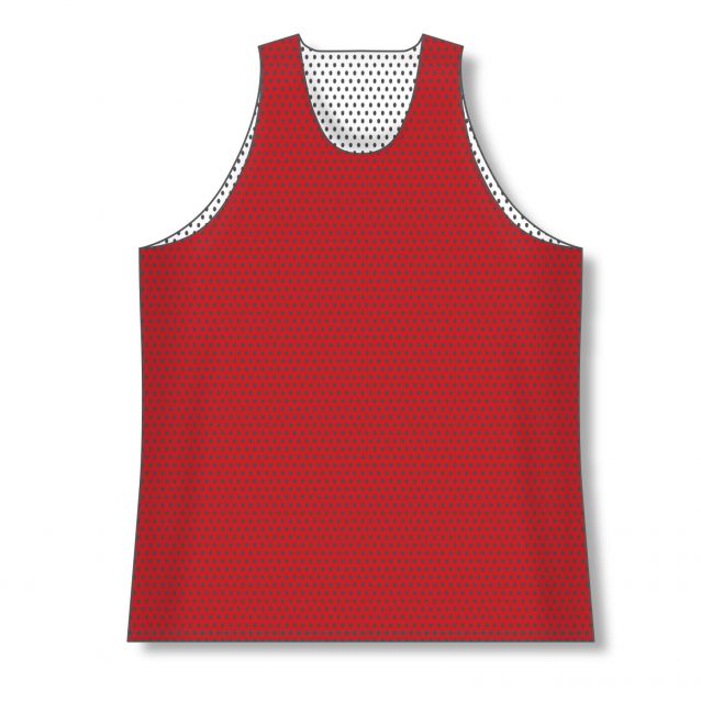 Reversible Polymesh Red Basketball Jersey