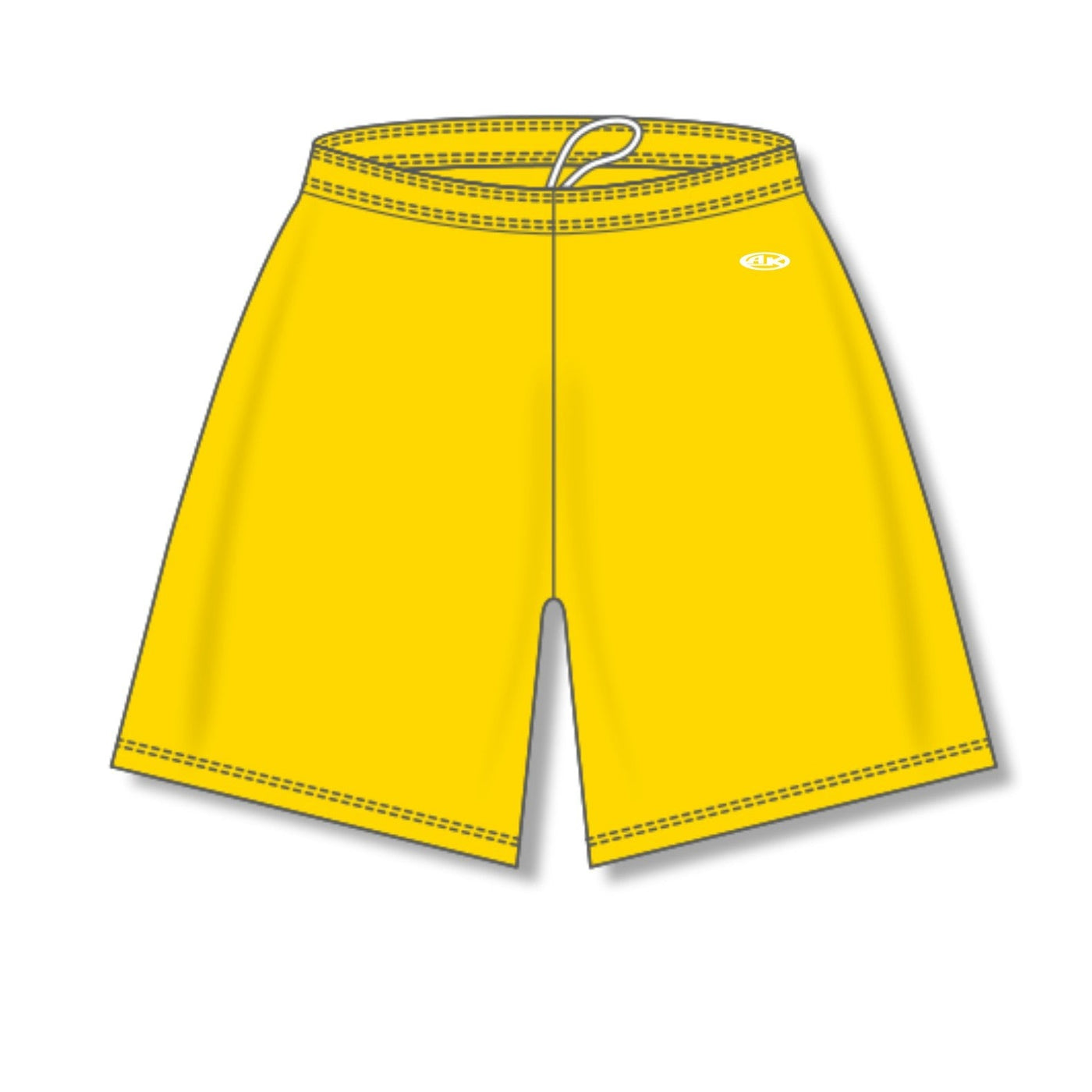 Solid Dry Flex Yellow Basketball Shorts