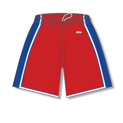 Dry-Flex Pro Style Basketball Shorts-Red-Royal-White