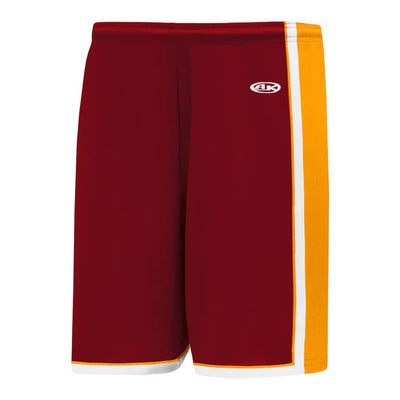 Pro BS1735 Basketball Shorts Maroon-Gold-White