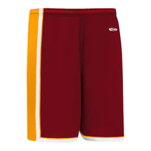Load image into Gallery viewer, Pro BS1735 Basketball Shorts Maroon-Gold-White
