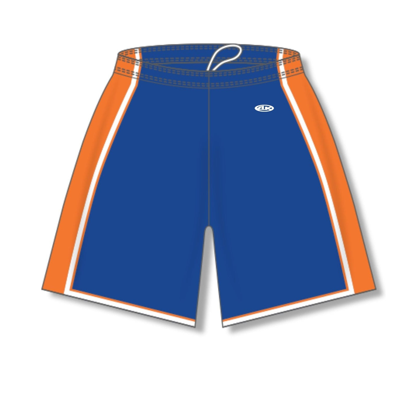 Dry-Flex Pro Style Basketball Shorts-Royal-Orange-White