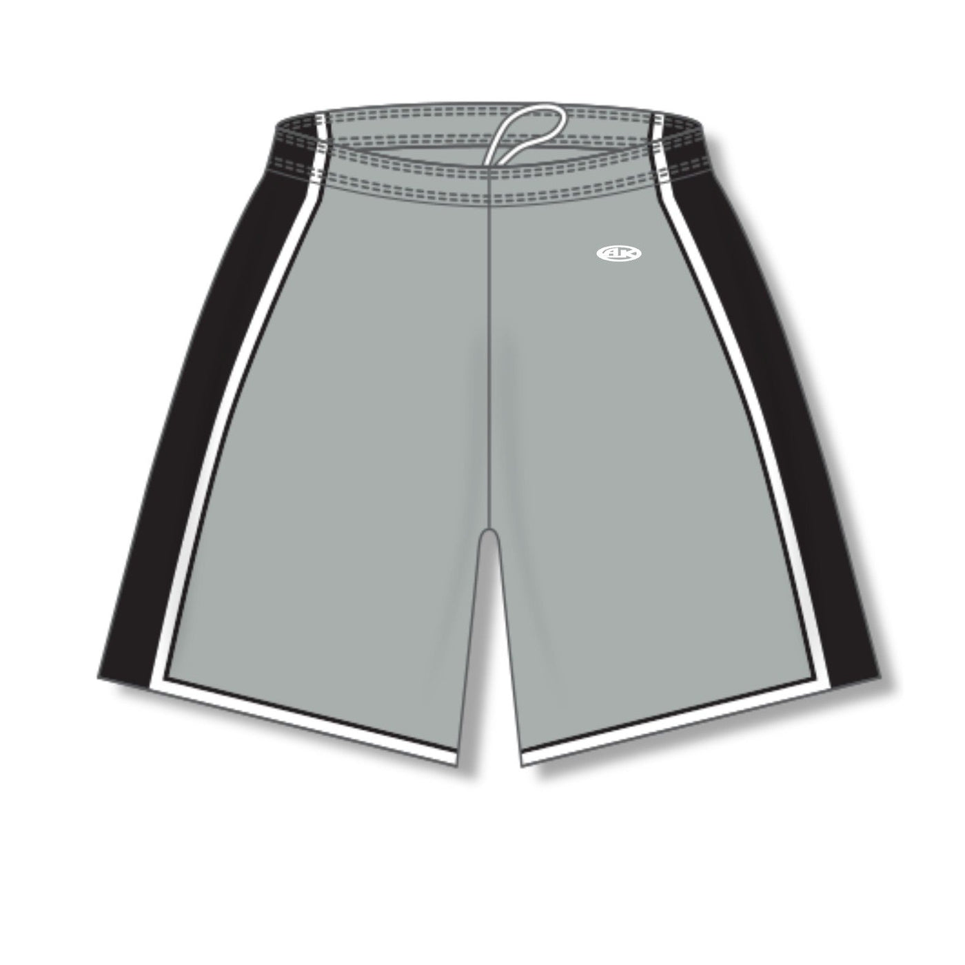 Dry-Flex Pro Style Basketball Shorts-Grey-Black-White