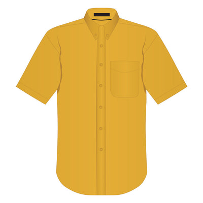 Easy Care Short Sleeve Woven Shirt Athletic Gold