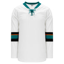 Load image into Gallery viewer, Replica Premier Style San Jose Sharks White Hockey Jersey

