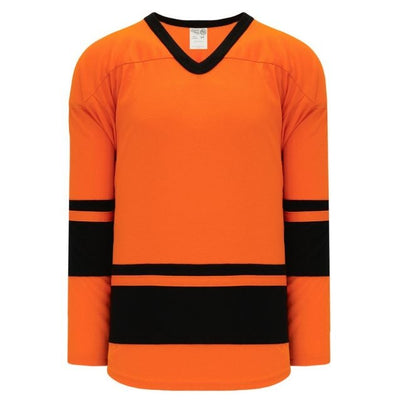 Orange/Black Adult League Series H6400 Jersey - Front View