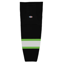 Load image into Gallery viewer, Striped Dry-Flex Moisture Wicking Black/Green Hockey Socks
