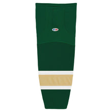 Load image into Gallery viewer, Striped Dry-Flex Moisture Wicking Green/Cream Hockey Socks
