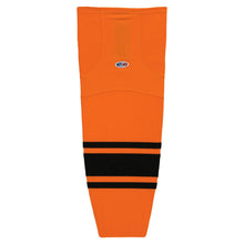 Load image into Gallery viewer, Striped Dry-Flex Moisture Wicking Orange/Black Hockey Socks
