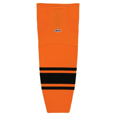 Striped Dry-Flex Moisture Wicking Orange/Black Hockey Socks