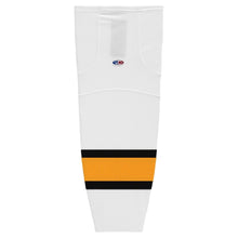 Load image into Gallery viewer, Striped Dry-Flex Moisture Wicking White/Gold Hockey Socks
