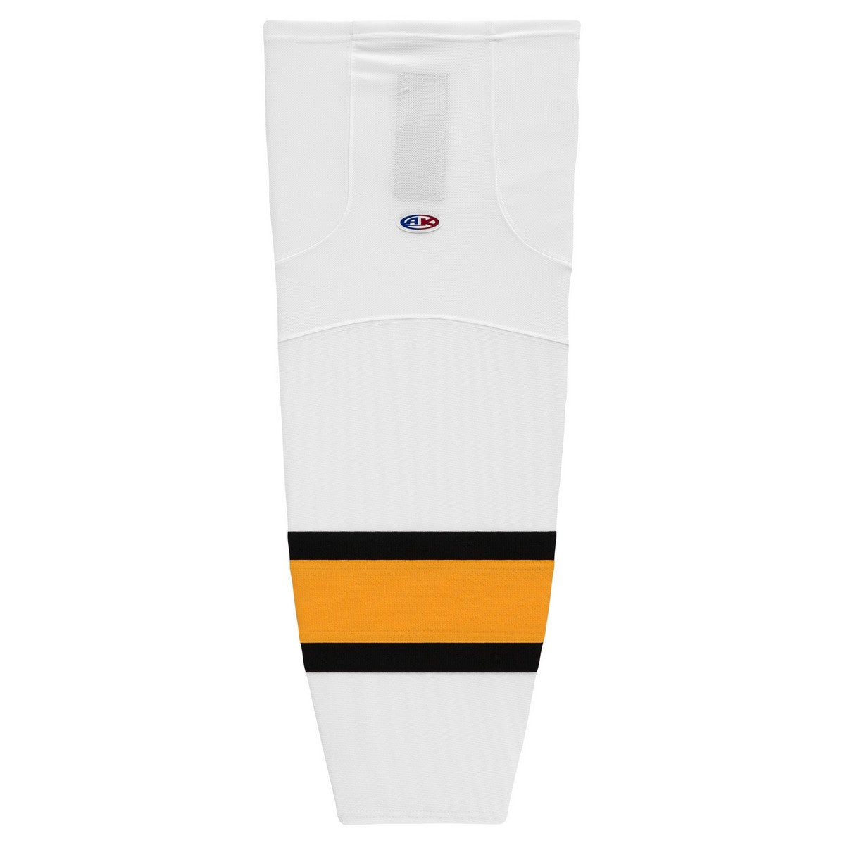 Striped Dry-Flex Moisture Wicking White/Gold Hockey Socks