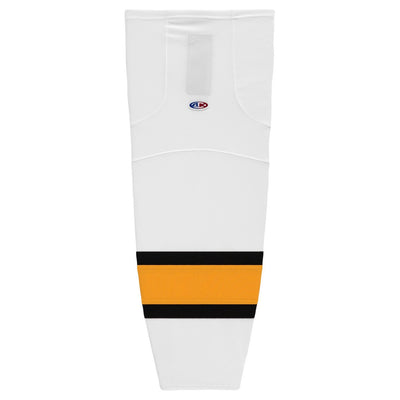 Striped Dry-Flex Moisture Wicking White/Gold Hockey Socks