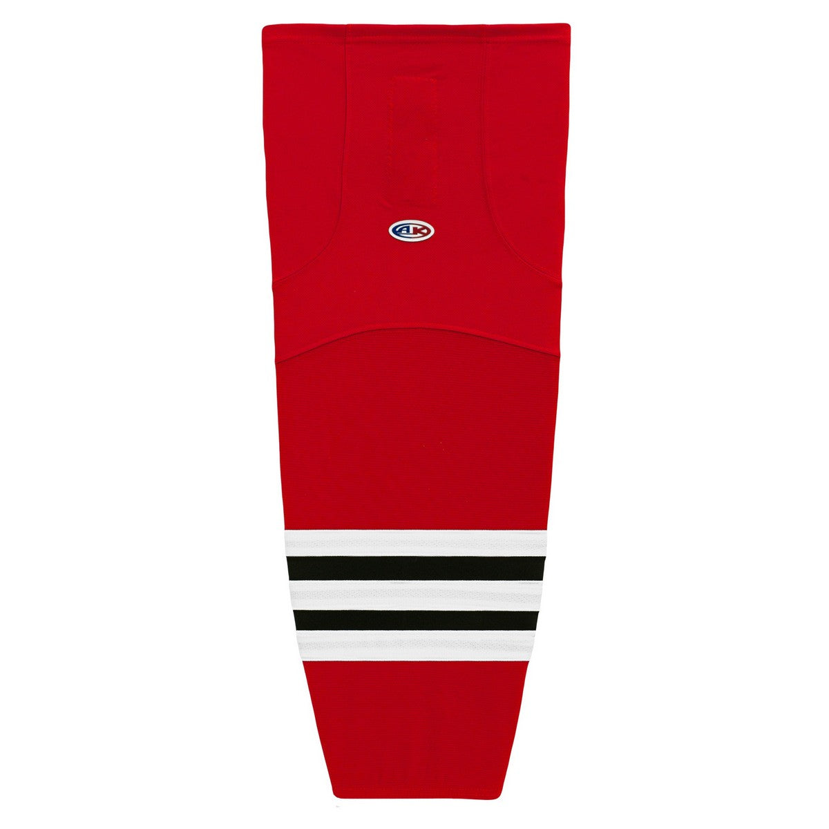 Striped Dry-Flex Moisture Wicking Red/Black/White Hockey Socks