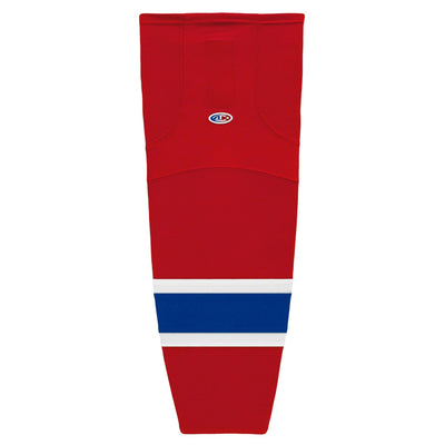 Striped Dry-Flex Moisture Wicking Red/Royal Hockey Socks