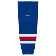 Load image into Gallery viewer, Striped Dry-Flex Moisture Wicking Royal/Red Hockey Socks
