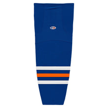 Load image into Gallery viewer, Striped Dry-Flex Moisture Wicking Royal/White/Orange Hockey Socks
