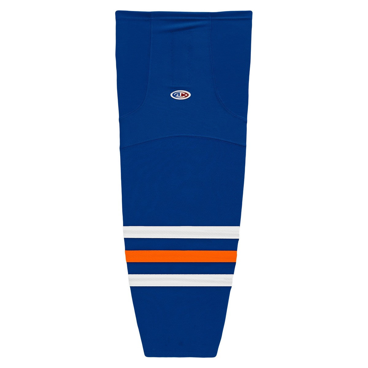 Striped Dry-Flex Moisture Wicking Royal/White/Orange Hockey Socks