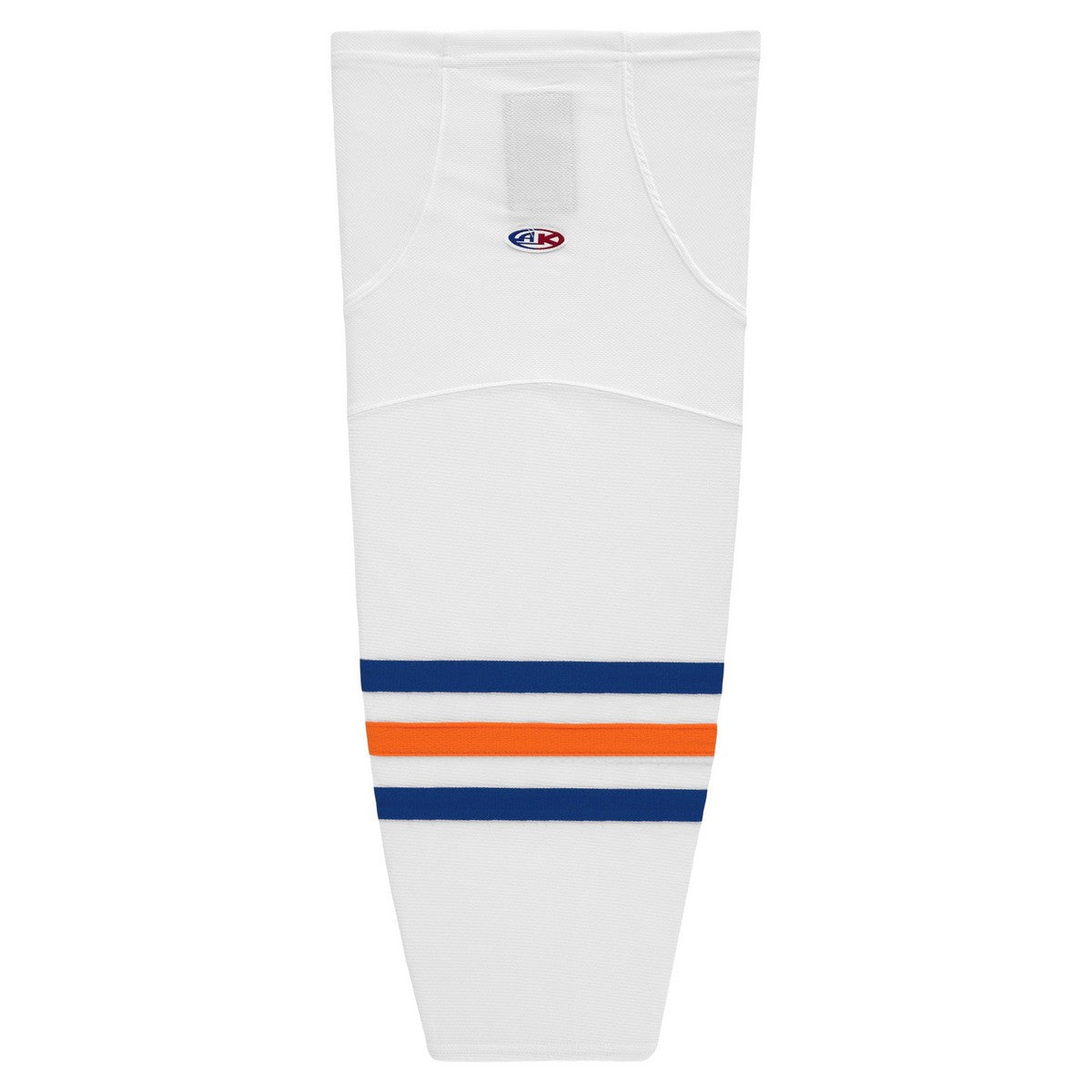 Striped Dry-Flex Moisture Wicking White/Royal/Orange Hockey Socks