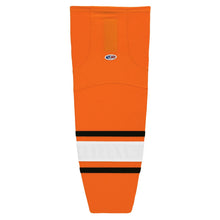 Load image into Gallery viewer, Striped Dry-Flex Moisture Wicking Orange/White Hockey Socks
