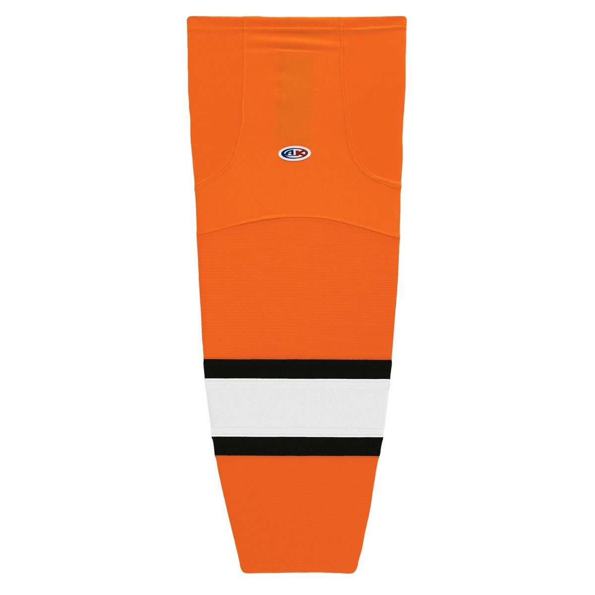 Striped Dry-Flex Moisture Wicking Orange/Black/White Hockey Socks
