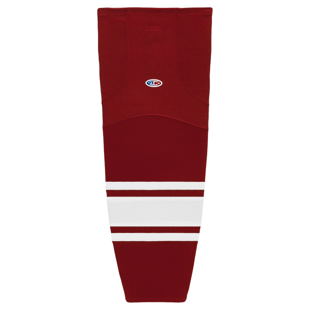 Striped Dry-Flex Moisture Wicking Maroon/White Hockey Socks
