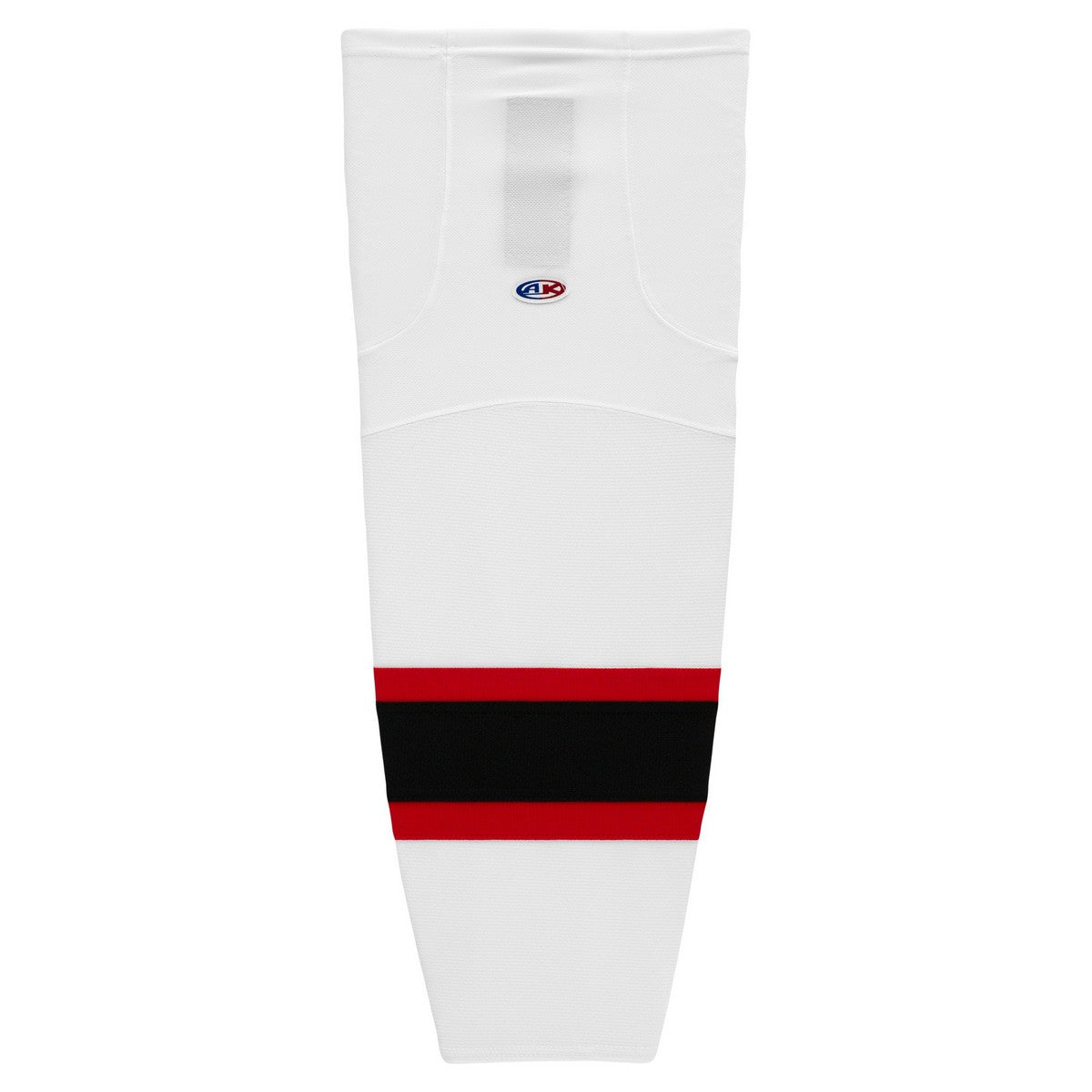 Striped Dry-Flex Moisture Wicking White/Black/Red/Hockey Socks
