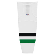 Load image into Gallery viewer, Striped Dry-Flex Moisture Wicking White/Green/Black Hockey Socks
