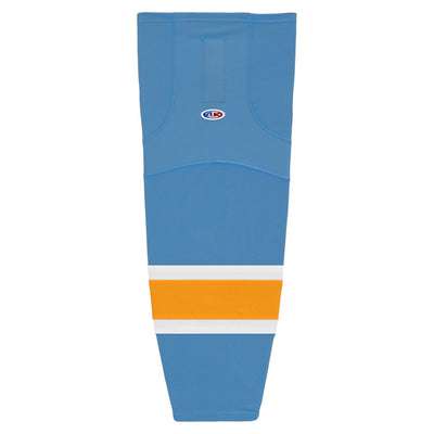 Striped Dry-Flex Moisture Wicking Blue/Yellow Hockey Socks